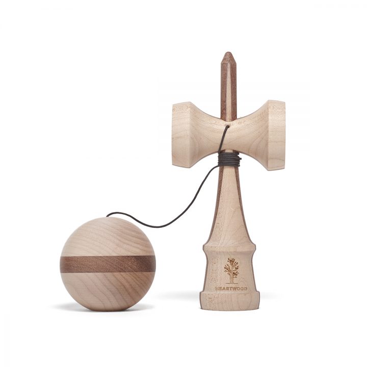 Heartwood Kendama Nature Series Two Face Walnut unmounted