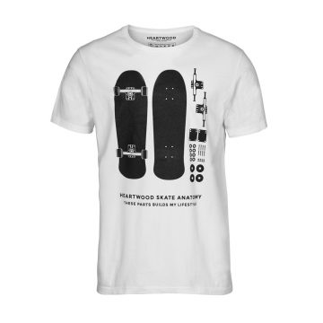 Heartwood Skate T-Shirt Vit