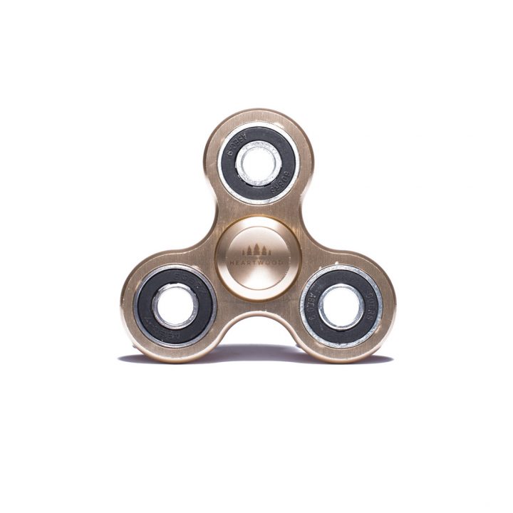 Heartwood Fidget Spinner Alluminio Oro