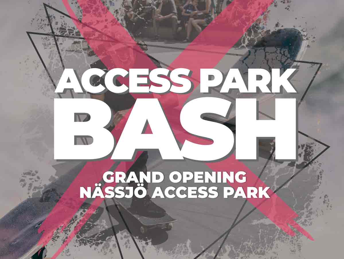 Grande ouverture – Nässjö Skate Park le 25 mai – ÉVÉNEMENT ANNULÉ