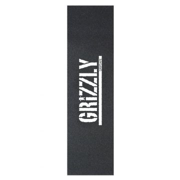 Grizzly Skateboard Griptape Stamp Print White sheet