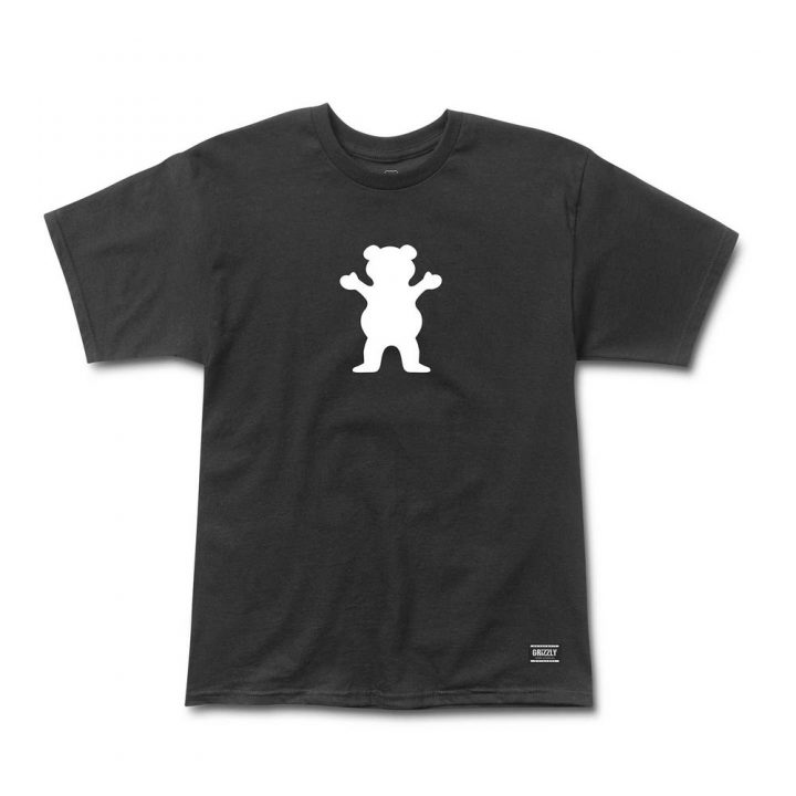 T-shirt grizzly avec logo noir