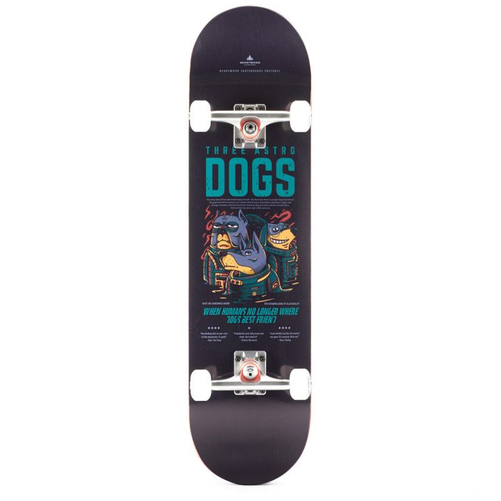 Skateboard Heartwood - Astro Dogs 8.25 "completo