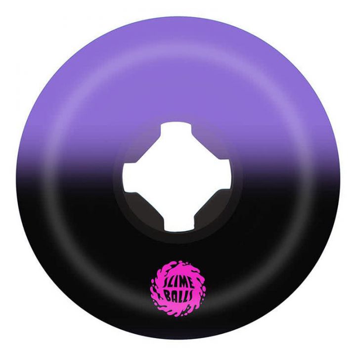 Santa Cruz Greetings Speedballs purple black 53mm 99a skateboard wheel back