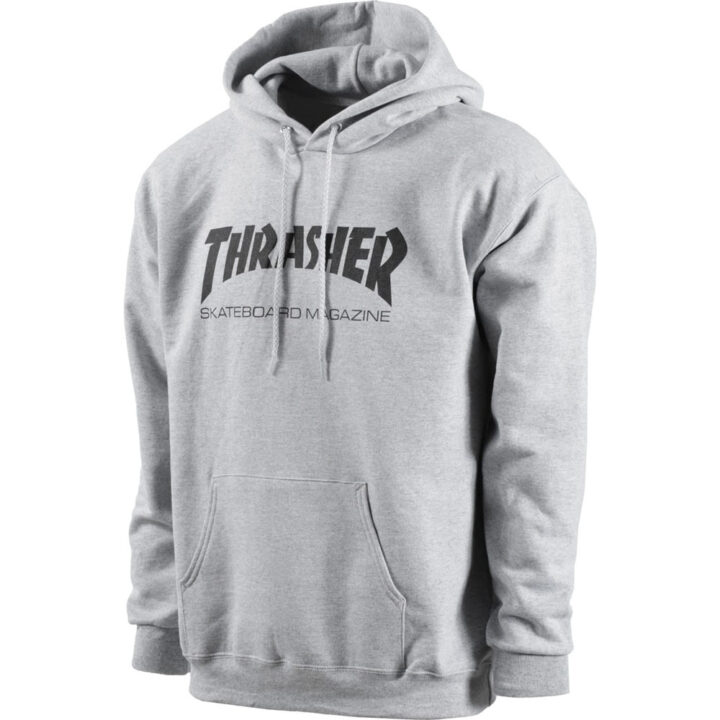 thrasher skate mag hoodie grey