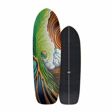 Carver Skateboards Green Room 2021 surfeskøyte på dekk