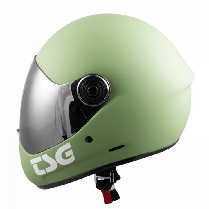 TSG Pass helmet Matte Fatigue Green side