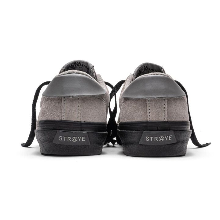 Tênis de skate Straye Stanley cinza/preto de camurça