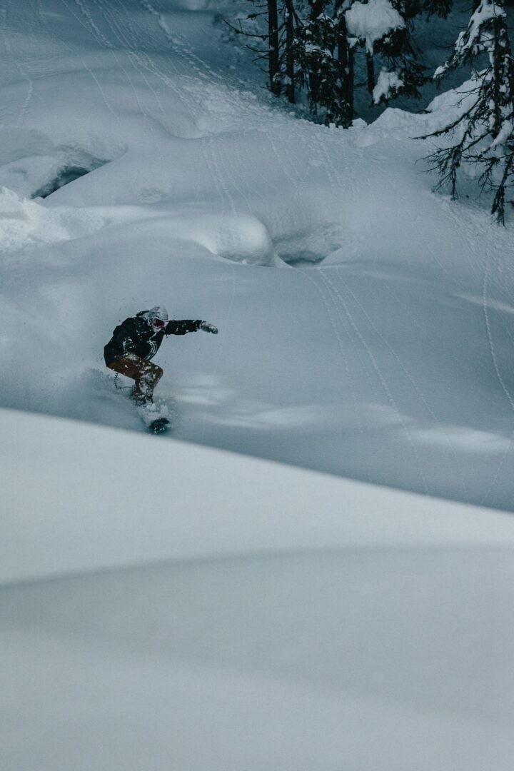 Hovland snowskate Bubba off piste