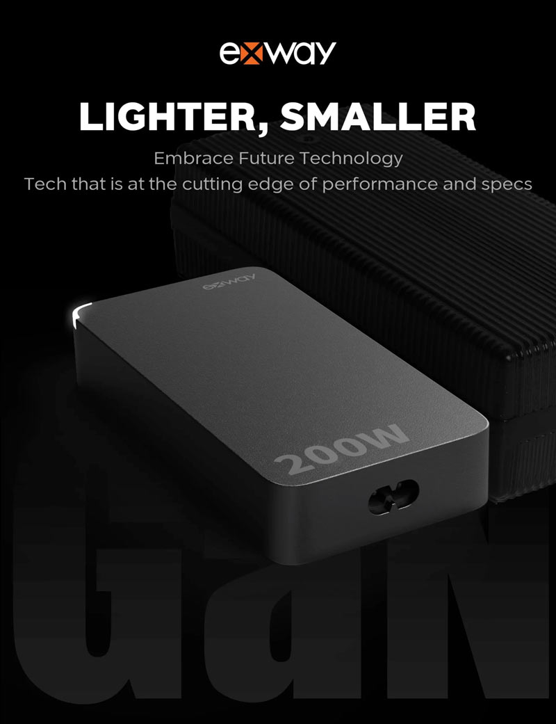 Informations sur le chargeur Exway GaN