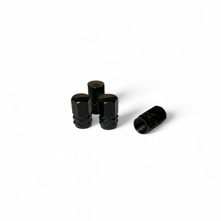 Valve Caps Aluminium - Black