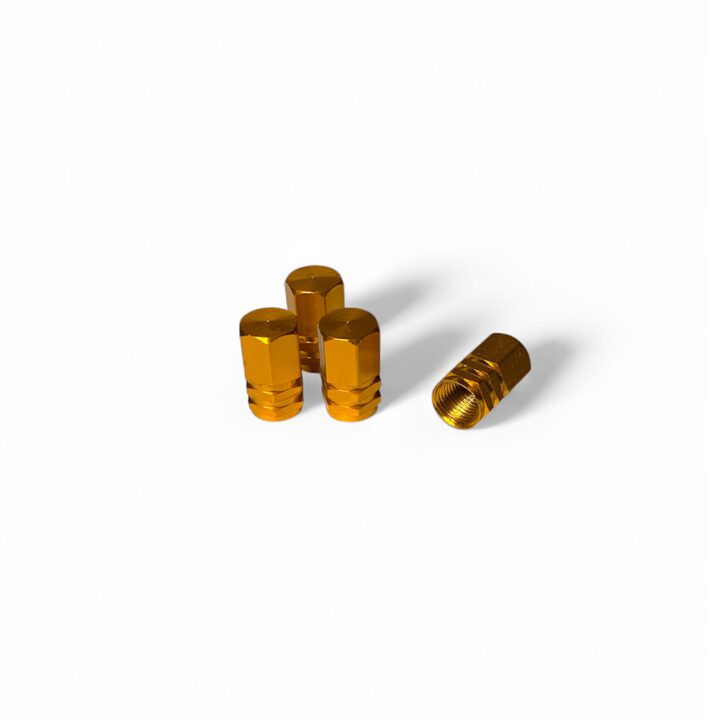 Valve Caps Aluminium Ventilknoppar gold