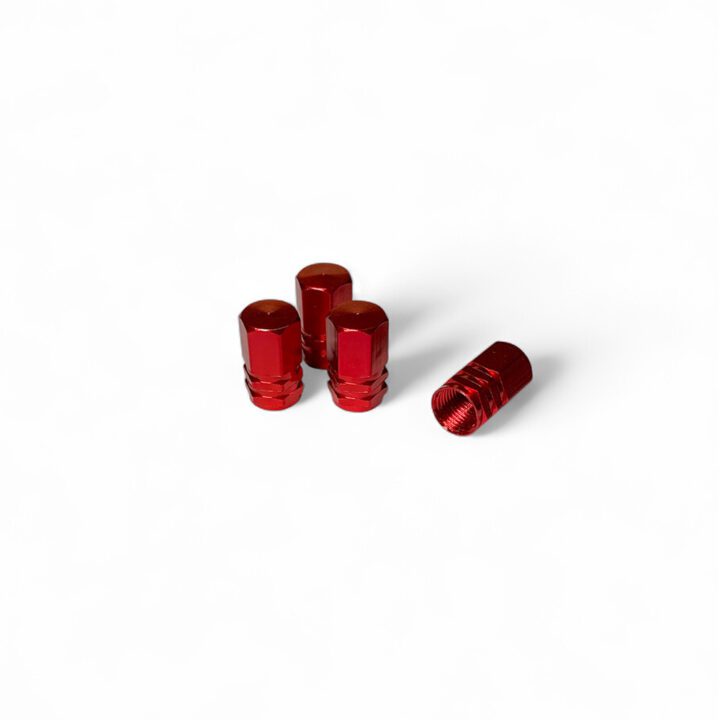Valve Caps Aluminium - Red